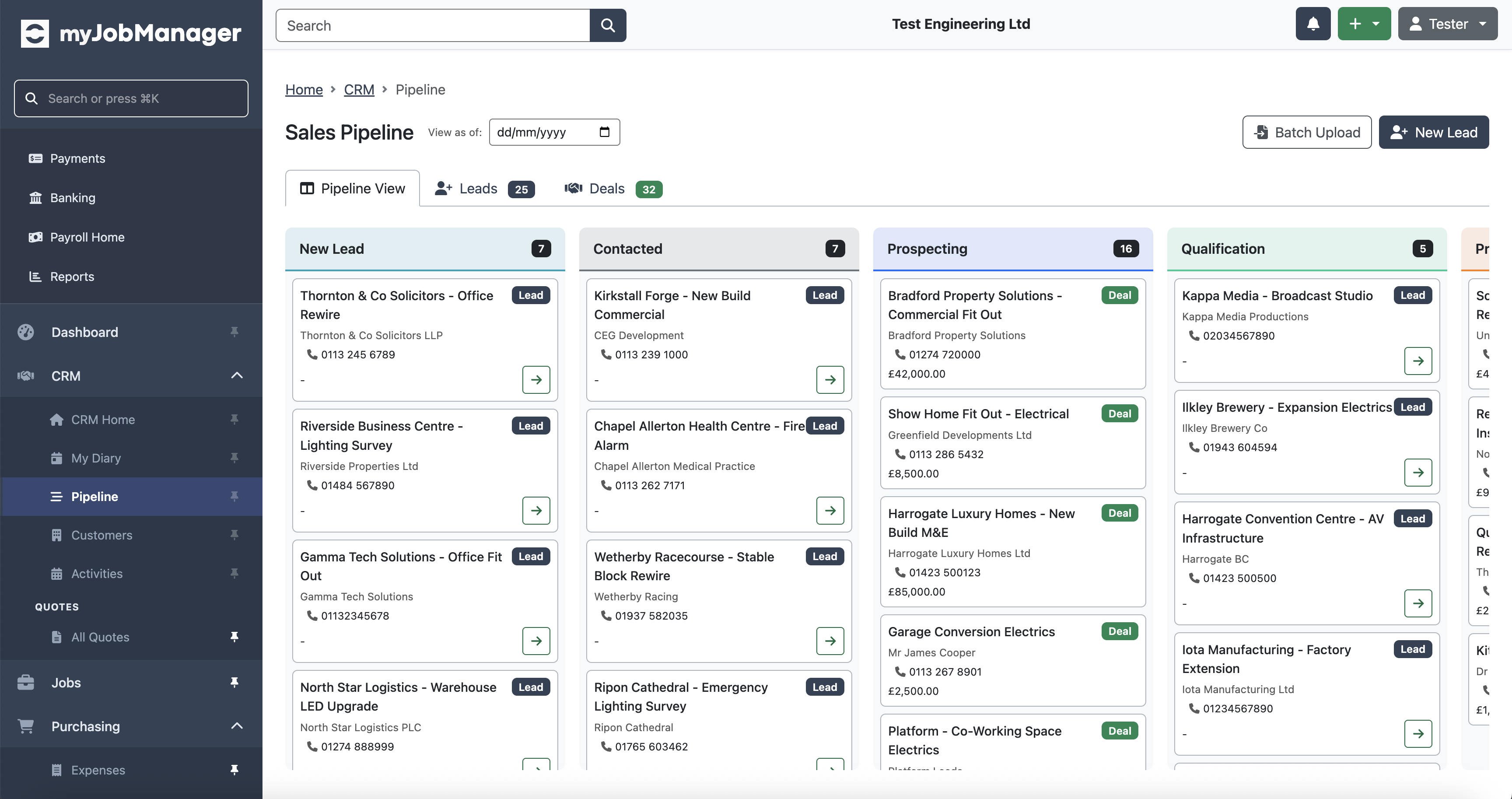 CRM sales pipeline